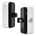 T160 Mini Lightning Batterie Externe portable - PD 20W, 5000mAh - Blanc