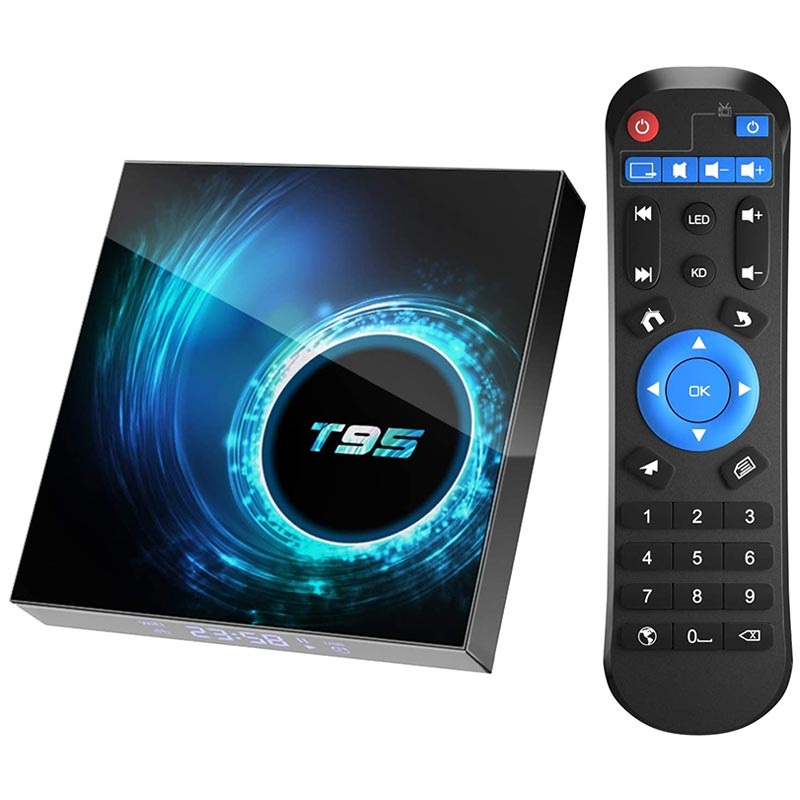Box TV Android 10.0 avec Kodi 18.1 T95 Smart 6K 4Go de RAM/64Go de ROM