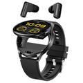 T97 Montre intelligente 2-en-1 avec écouteurs TWS intégrés