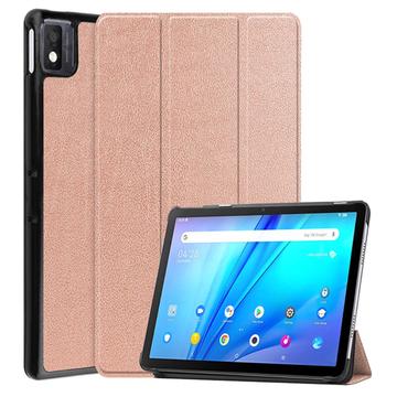 Étui à Rabat Smart TCL NxtPaper 10s - Série Tri-Fold - Rose Doré