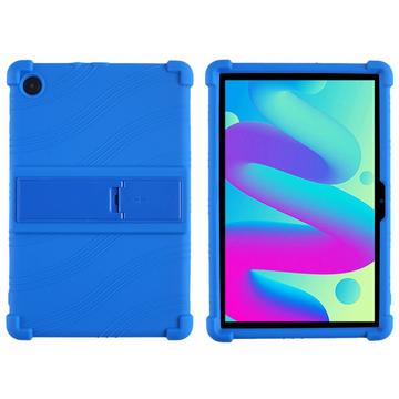 Étui TCL Tab 10L/10 HD 4G en silicone avec béquille - Bleu