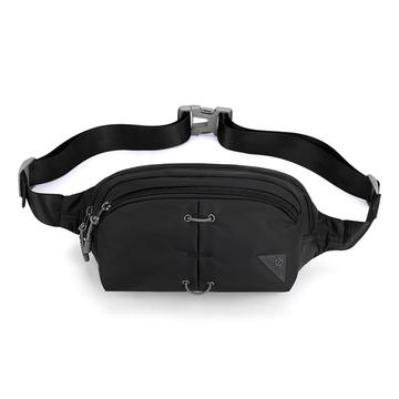 TOUGH SLHS Sac de taille en nylon pour le sport - Noir