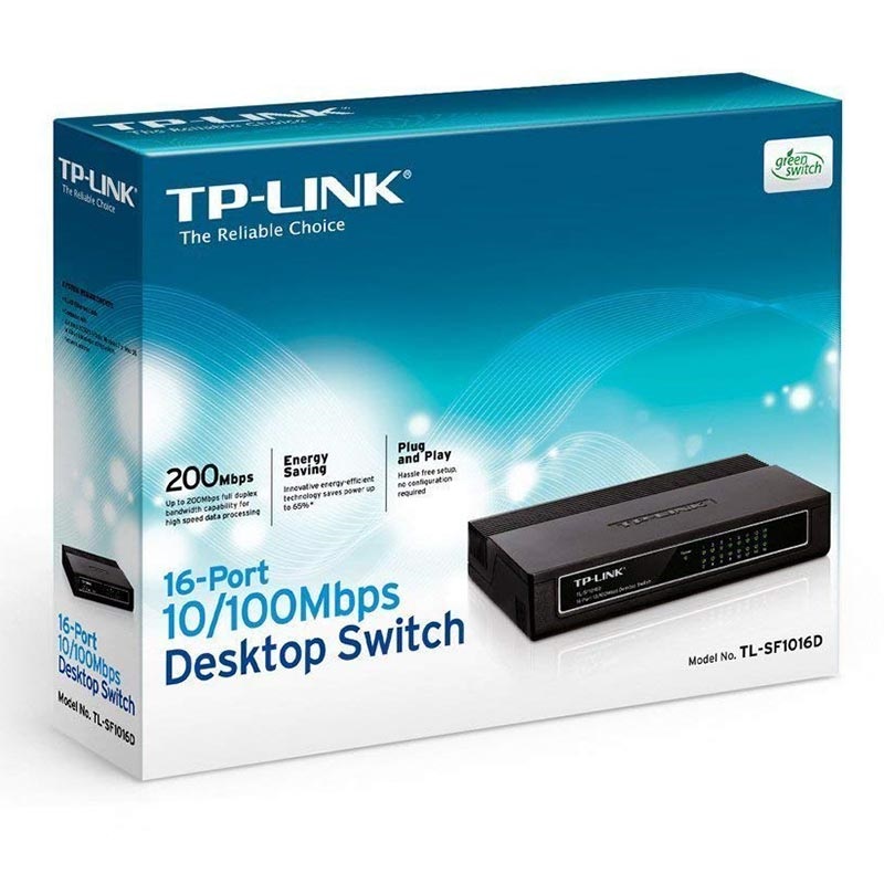 Commutateur 16 Ports Tp Link Tl Sf1016d 10 100 Mbps Commutateur 16 Ports Tp Link Tl Sf1016d 10 100 Mbps