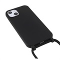 Coque en TPU iPhone 13 avec Lanière - Noire