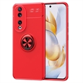 Coque Honor 90 en TPU avec Bague de Support - Rouge