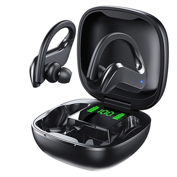 Écouteurs Bluetooth TWS avec Boîtier de Charge LED MD03 - Noir