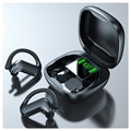 Écouteurs Bluetooth TWS avec Boîtier de Charge LED MD03 (Emballage ouvert - Excellent) - Noir