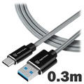 Câble de Charge Tactical Fast Rope - USB-A/USB-C - 0.3m