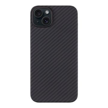 Coque iPhone 15 Plus Tactical MagForce - Fibre de Carbone / Noire