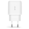 Chargeur Secteur Tech-Protect C20W 2-Port - PD20W, QC3.0 - Blanc