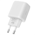 Chargeur Secteur Tech-Protect C20W 2-Port - PD20W, QC3.0 - Blanc