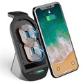 Station de Charge Sans Fil 3-en-1 Tech-Protect H18 - 15W - Noir