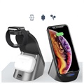 Station de Charge Sans Fil 3-en-1 Tech-Protect H18 - 15W - Noir