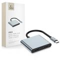 Tech-Protect HB08 Hub 4-en-1 USB-C multiport - 2x HDMI, 2x USB-A, USB-C