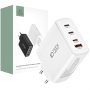 Chargeur Réseau Tech-Protect NC100W-GAN 4 Ports - 3xUSB-C, USB-A - Blanc