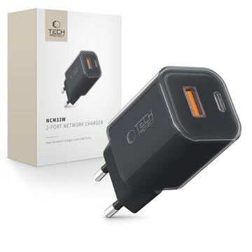 Tech-Protect NCM33W Chargeur mural double port 30W