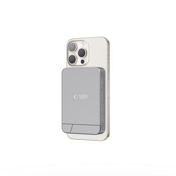Batterie externe magnétique sans fil Tech-Protect PB15 LifeMag 10000 mAh avec support - 15 W - Gris