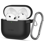 Étui crochet en silicone AirPods 4 Tech-Protect - Noir