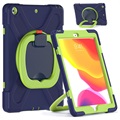 Coque iPad 10.2 2019/2020/2021 Tech-Protect X-Armor - Bleu Marine / Vert Citron