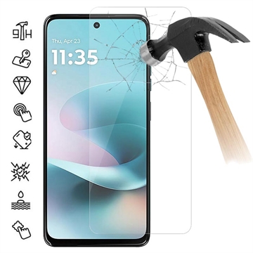 Protecteur d\'écran Motorola Moto G67 Power en verre trempé - 9H - Case Friendly - Transparente