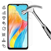 Protecteur d’Écran - 9H - Oppo A18 en Verre Trempé - Case Friendly - Clair