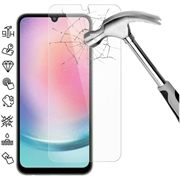 Protecteur d’Écran - 9H - Samsung Galaxy A25 en Verre Trempé - Case Friendly - Clair