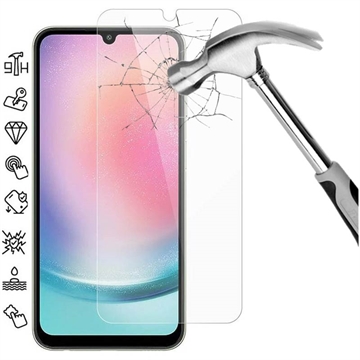Protecteur d’Écran - 9H - Samsung Galaxy A25 en Verre Trempé - Case Friendly - Clair