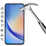 Protecteur d’Écran - 9H - Samsung Galaxy A35 en Verre Trempé - Case Friendly - Clair