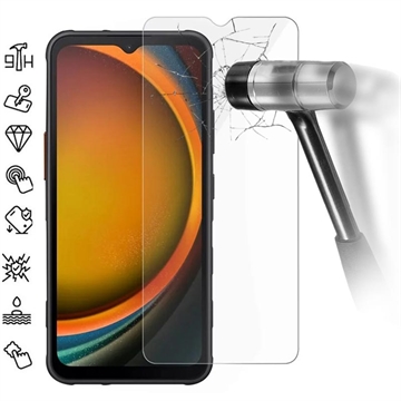 Protecteur d\'écran Samsung Galaxy XCover7 Pro en verre trempé - 9H - Case Friendly - Transparente