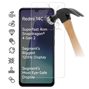 Protecteur d'Écran Xiaomi Redmi 14C 5G en Verre Trempé - Case Friendly - Transparente
