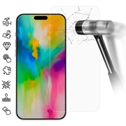 Protecteur d'Écran iPhone 16 en Verre Trempé - Case Friendly - Transparente