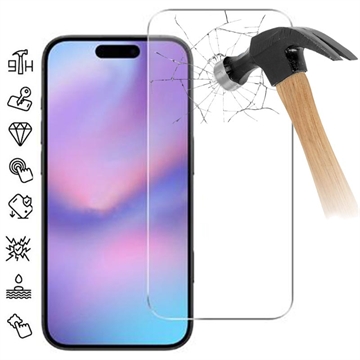 Protecteur d\'écran iPhone 17 Pro en verre trempé - 9H - Case Friendly - 2 Pcs.