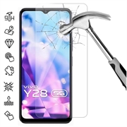 Protecteur d’Écran vivo Y28 en Verre Trempé - 9H - Case Friendly  - Clair