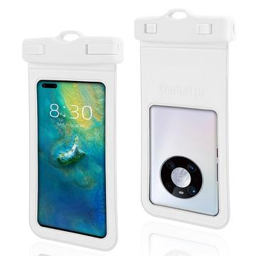 Étui texturé étanche IPX8 avec sangle - 7" - Blanc
