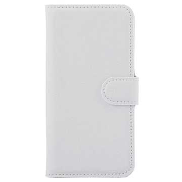 Etui Portefeuille Texturé pour Samsung Galaxy S6 - Blanc