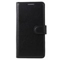 Étui Portefeuille Texturé pour Huawei P10 - Noir