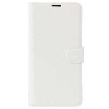 Étui Portefeuille Huawei Y6 (2017) / Y5 (2017) Texturé - Blanc