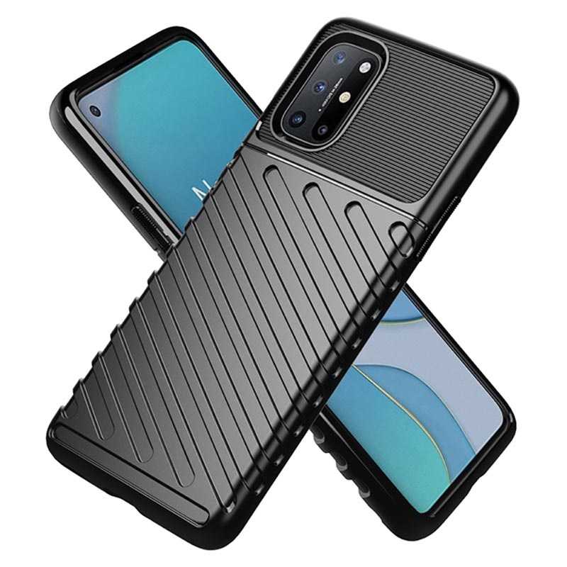 COTDINFORCA Case for OnePlus 8 Custodia, Silicone TPU + Hard PC Shell Metal Ring Stand Holder Magnetic Car Mount Thin Duty Armor Shockproof Cover per OnePlus 8/1+8 Red- KK