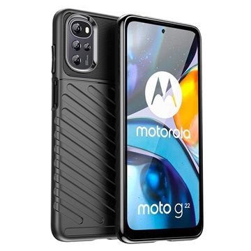 Coque Motorola Moto G22 en TPU - Série Thunder - Noire