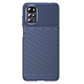 Coque Motorola Moto G22 en TPU - Série Thunder - Bleue