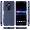 Coque Sony Xperia Pro-I en TPU - Série Thunder - Bleue