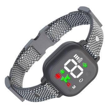 Collier anti aboiement pour chien à écran tactile - Bip et vibration à double moteur