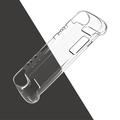 Housse TPU transparente pour console Steam Deck Housse de protection anti-chute pour manette de jeu - Transparente