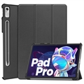 Étui à Rabat Tri-Fold pour Lenovo Tab 6 - Noir