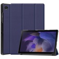 Étui à Rabat Tri-Fold pour Samsung Galaxy Tab A8 10.5 (2021) - Bleu Foncé