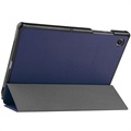 Étui à Rabat Tri-Fold pour Samsung Galaxy Tab A8 10.5 (2021) - Bleu Foncé
