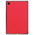 Étui à Rabat Tri-Fold pour Samsung Galaxy Tab A8 10.5 (2021) - Rouge