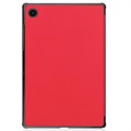 Étui à Rabat Tri-Fold pour Samsung Galaxy Tab A8 10.5 (2021) - Rouge