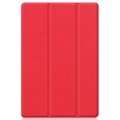 Étui à Rabat Tri-Fold pour Samsung Galaxy Tab A8 10.5 (2021) - Rouge