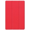 Étui à Rabat Tri-Fold pour Samsung Galaxy Tab A8 10.5 (2021) - Rouge